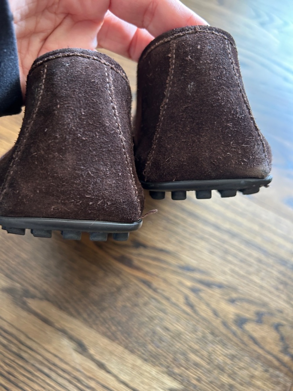 Men’s Gucci Brown suede silver horsebit driving loafers size 10.5 - Picture 5 of 12